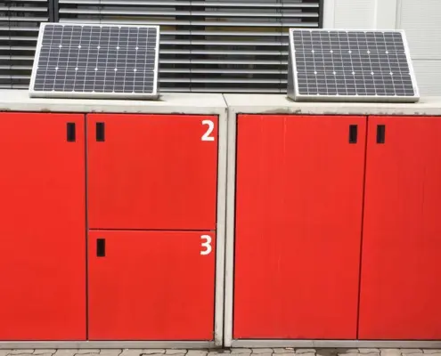 Abholstation eines Baumarkts